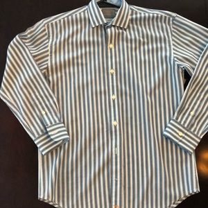 Thomas Dean Dress Shirt SZ 10/12